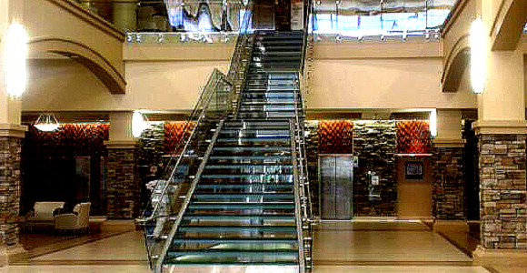 Glass Stair With Glass Rails